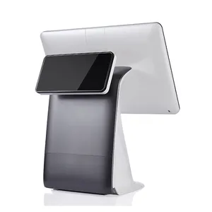 15.6 Inch Receipt Printer Barcode Scanner Dual Screen All in One POS System Android Touch Screen POS Machine