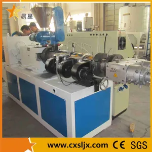 Good Quality PVC Double Pipe Extrusion Machine /PVC Pipe Making Machine/Pipe Production Line with Two Die Head