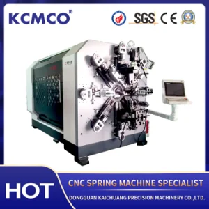KCMCO-KCT-1280WZ 8mm 12 Axis Camless CNC Versatile Spring Rotation Forming Machine for Double Compression Spring and Ring Making Machine