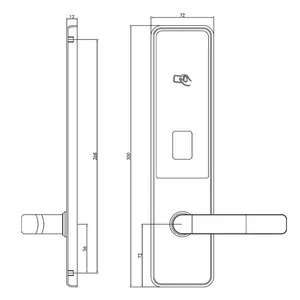 IC Card Electronic Smart Hotel Lock System