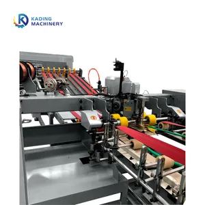 Automatic Closure Box Forming Stitching Machine with Counting Stacking Machine