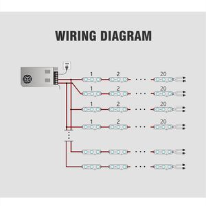 Mini LED Module 1LED 2835 SMD DC12V 6500K High Brightness Waterproof Lightbox Letter Advertising Signs LED Chip Module