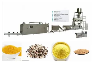 Automatic Nutritional Rice Processing Line Puffed Rice Cereal Making Machine