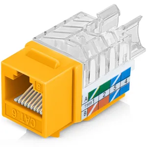 CAT6 Network RJ45 Keystone Jack for OEM Structured Cabling Projects