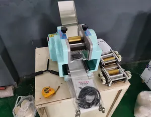 Automatic Dough Wrapper Maker Machine Dough Skin Press Spring Roll Skin Machine Dumpling Wrapper Making Machine