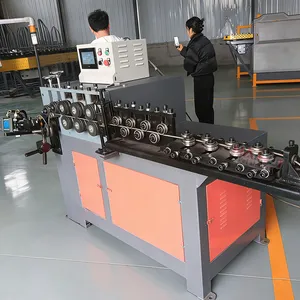 Spring Rib Straightening and Coiling Machine for Photovoltaic Spiral Rib Forming Machine with Type 12 Rebar Ring Making Machine