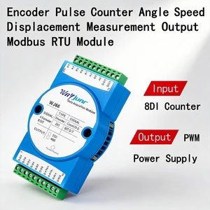 Versatile 4-Encoder Setup for Accurate Motion Tracking Solutions Angular Velocity Displacement Measurement, Modbus RTU Module