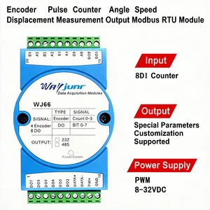 Versatile 4-Encoder Setup for Accurate Motion Tracking Solutions Angular Velocity Displacement Measurement, Modbus RTU Module