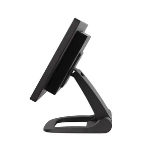 15-Inch Touch Screen All-in-One Restaurant POS Computer Set Folding Stand Cash Register Terminal System
