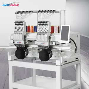 High Quality 2 Head 15 Colors Multi Function Automatic Computerized Embroidery Machine