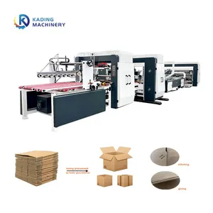 Kading High Speed Computerized Auto Box Gluing Stitching Machine Carton Box Stitcher