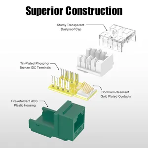 OEM RJ45 8p8c Direct Network Cat5 CAT6 Modular UTP Keystone Jack