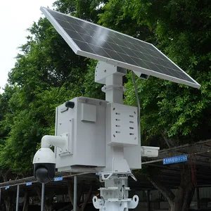 Outdoor Solar Camera Box System for City Rooftop Monitoring