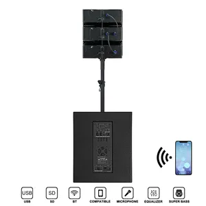 2000W 15" Vertical Active Array Line 2 Channel 1.1PA System