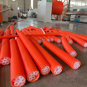 High Output Cod Silicon Core Bundle Pipe Extrusion Line HDPE Multi Duct Pipe Making Machine with PLC Control System