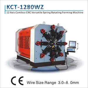 12 Axis 8mm Camless CNC Versatile Spring Rotating Forming Machine for Torsion Spring Machine KCT-1280WZ Spring Forming Machine