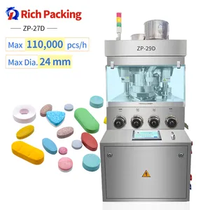 Rotary Tablet Press Machine Effervescent Salt Pill Making Machine