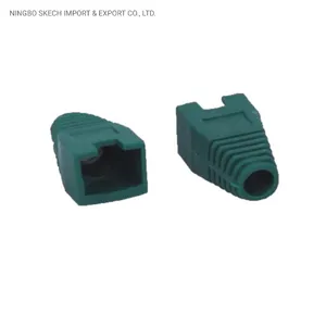 PVC Flat Plug Cover RJ45 8p8c Connector 6.5mm Flat Plug Boot Protector UTP/FTP PVC Modular Plug Cap