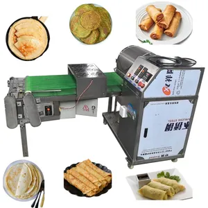 Thin Spring Roll Paste Wrapper Machine Pancake Machine Automatic Mini Lumpia Making Machine