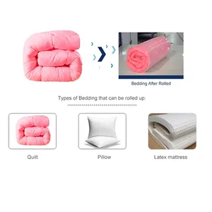 Advanced Quilt Duvet Comforter Rolling Packing Machine System