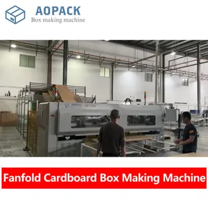 Aopack Automatic Machinery Producing Carton Computer PLC Control Machine Box Making