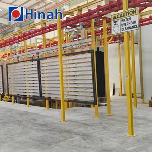 Automatic Lift Loading Overhead P&F Powder Coating System for Aluminium Extruded