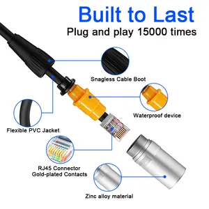 Professional Audio & Lighting RJ45 Ethercon-Compatible Cable