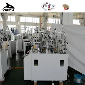 Automatic Paper Lunch Food Container Meal Box Fruit Takeaway Cake Box Making Machine Paper Box Manufacturing Making Machine