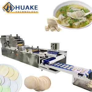 Hot Sales Automatic Wonton Wrapper Making Machine Dumpling Wrapper Spring Roll Skin Production Line/Machine