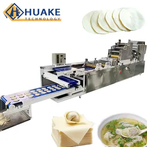 Hot Sales Automatic Wonton Wrapper Making Machine Dumpling Wrapper Spring Roll Skin Production Line/Machine