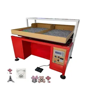 Automatic Template Motif Rhinestone Transfer Shaking Brushing Machine Rhinestone Pattern Making Hotfix Machine