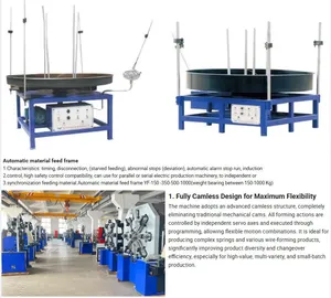Shape Zig Zag Spring Forming Machine Parts Automatic Wire Feeder Machine for Spring Machine