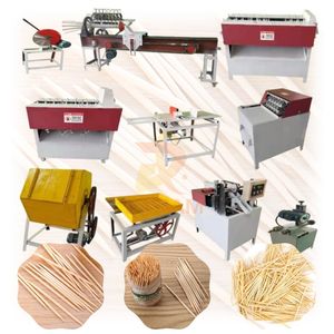 High Efficiency Toothpick Making Machine Automatic Bamboo Toothpicks Making Machine Complete Production Line for Factory Use