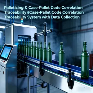 Automatic Bottle Case Pallet Code Reading & Inspection Rejection System with Wrapping Labeling, Box Code Association, Anti-Counterfeiting Traceability