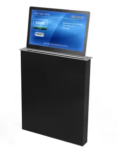 Meeting Room System Vertical LCD Hidden Table Monitor Lift Audio Conference System