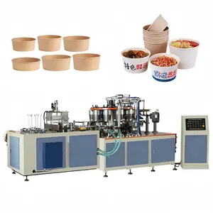 Fully Automatic High Speed Paper Lunch Box Making Machine Paper Food Burger Box Forming Erecting Machine
