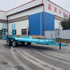 Multi-Function Farm Machinery Transport Trailer with Hydraulic Loading System