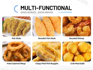 Fully Automatic Fish Shrimp Fryer Machine Customized Continuous Processing Frying Machine