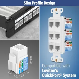 Cat5e RJ45 Tool Free Female Ethernet Network Module Keystone Jack