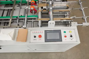 High Speed Automatic Hamburger Disposable Paper Lunch Box Manufacturing Machine Carton Erecting Forming Lunch Box Making Machine