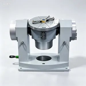 High Precision Dual Axis Motion Simulator for Drilling Guidance Instrument Test Continuous Rotation U Type T Type Structure
