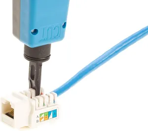Shielded Unshielded CAT6A RJ45 Keystone Module for Structured Cabling Jack