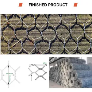 High Quality Gabion Box Mesh Making /Full-Automatic Gabion Net Making Machine /PVC Coated Hexagonal Wire Netting Mesh Machine Gabion Box Making Machine