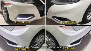 Compatible with Nissan Front Rear Parking Sensor & 360 Camera View System