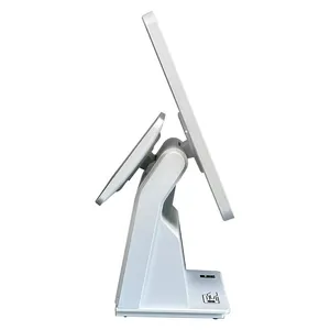 15.6" Ordering Machine Desktop Computer Single Double Retail POS Touch Screen Monitor All in One POS System