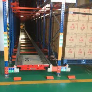 Automated Racking System Shuttle Warehouse High Tech Shelving Radio Shuttle Pallet Racking