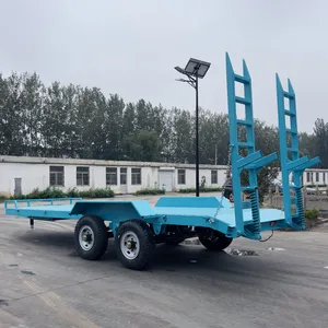 Multi-Function Farm Machinery Transport Trailer with Hydraulic Loading System