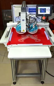 Automatic High Speed Rhinestone Setting Machine Hot Fix Rhinestone Embroidery Machine for Sale