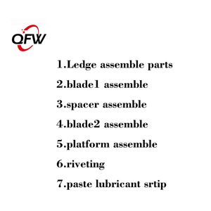 Qfw Automatic Twin Blades Shaving Razor Assembly Machine Linear Type Razor Assembling Machine Production Line