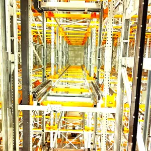 Automatic Warehouse Stacking Racks Shelves System Four Way Pallet Radio Shuttle Rack